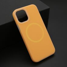 Zastitna futrola PASTEL COLOR MagSafe - iPhone 12/12 Pro (6.1) narandzasta (MS).