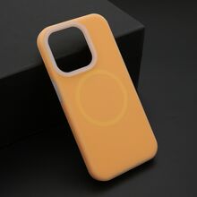 Zastitna futrola PASTEL COLOR MagSafe - iPhone 15 Pro (6.1) narandzasta (MS).