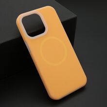 Zastitna futrola PASTEL COLOR MagSafe - iPhone 15 Pro Max (6.7) narandzasta (MS).