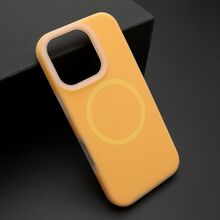 Zastitna futrola PASTEL COLOR MagSafe - iPhone 16 Pro (6.3) narandzasta (MS).