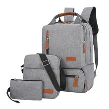 ranac za laptop BP-07 set 3u1 (ranac i dve torbice) sivi (MS).