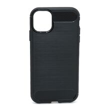 Zastitna silikonska futrola BRUSHED - iPhone 11 (6.1) crna (MS).