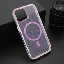 Zastitna futrola CRYSTAL MagSafe - iPhone 15 ljubicasta (MS).