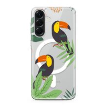 Zastitna futrola silikonska print MagSafe - Samsung A566 Galaxy A56 5G jungle (MS).