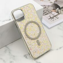 Futrole GLAM GLOW MagSafe - iPhone 11 (6.1) siva (MS).