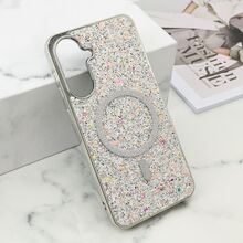 Futrole GLAM GLOW MagSafe - Samsung A366 Galaxy A36 5G srebrna (MS).