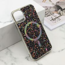 Futrole GLAM GLOW MagSafe - iPhone 11 (6.1) crna (MS).
