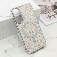 Futrole GLAM GLOW MagSafe - Samsung S937 Galaxy S25 Edge 5G siva (MS).