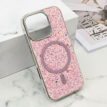 Futrole GLAM GLOW MagSafe - iPhone 16 Pro (6.3) roze (MS).