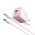 Kucni punjac Moxom MX-HC206 18W FAST Type C na Type C pink (MS).