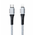 Data kabl KONFULON DC35 PD 20W Super Fast Charge Type C na lighting sivi 1m.