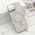 Zastitna futrola GLAM GLOW MagSafe - iPhone 15 srebrna (MS).