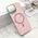 Zastitna futrola GLAM GLOW MagSafe - iPhone 16 Pro Max (6.9) roze (MS).