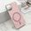 Zastitna futrola GLAM GLOW MagSafe - iPhone 11 (6.1) roze (MS).