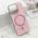 Zastitna futrola GLAM GLOW MagSafe - iPhone 16 Pro (6.3) roze (MS).