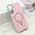 Zastitna futrola GLAM GLOW MagSafe - Samsung A366 Galaxy A36 5G roze (MS).