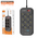 Produzni kabl LDNIO SE6403C 6 uticnica 2X USB,2X PD 2m crni.
