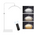 Podna LED lampa Half moon bela.