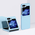 Zastitna futrola Elegant Fold - Samsung F731B Galaxy Z Flip 5 5G plava.