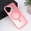 Zastitna futrola Magsafe providna - iPhone 16 6.1 roze.