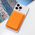 Zastitna futrola Leather Magsafe Pocket - iPhone 14 narandzasta.