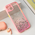 Zastitna futrola okvir Glitter - iPhone 15 roze.