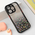 Zastitna futrola okvir Glitter - iPhone 15 Pro 6.1 crna.