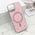 Futrole GLAM GLOW MagSafe - iPhone 15 roze (MS).