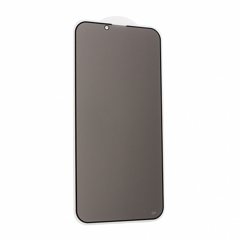 Tempered glass (zastitno staklo za ekran) Privacy 2.5D full glue - iPhone 13/13 Pro/14/16e crni.
