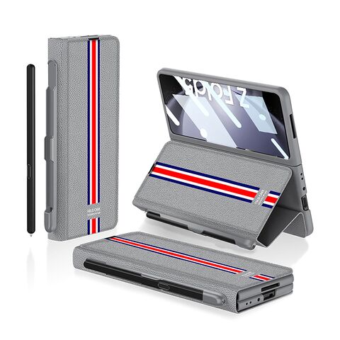 Zastitna futrola ELEGANT RED LINE - Samsung F946 Galaxy Z Fold 5 5G siva (GKK case) (MS).