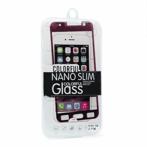 Tempered glass (zastitno staklo za ekran) - Samsung J500F Galaxy J5 pink.