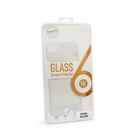 Tempered glass (zastitno staklo za ekran) - iPhone 5 srebrni.