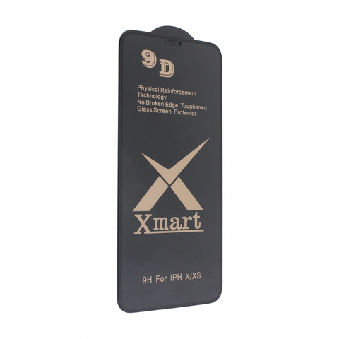 Tempered glass (zastitno staklo za ekran) X mart 9D - iPhone X/XS.
