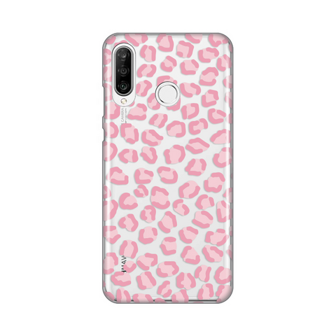 PRINT silikonska futrola skin (ultra tanka) - Huawei P30 Lite Pink Cheetah.