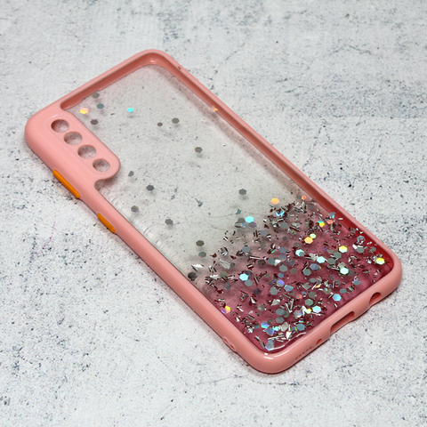 Zastitna futrola okvir Glitter - Samsung A307F/A505F/A507F Galaxy A30s/A50/A50s roze.