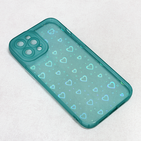 Zastitna futrola Heart Color IMD - iPhone 12 Pro Max 6.7 tamno zelena.