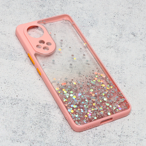 Zastitna futrola okvir Glitter - Huawei Honor 50/Nova 9 roze.