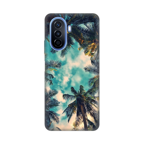 PRINT silikonska futrola - Huawei nova Y70 Palm Tree.