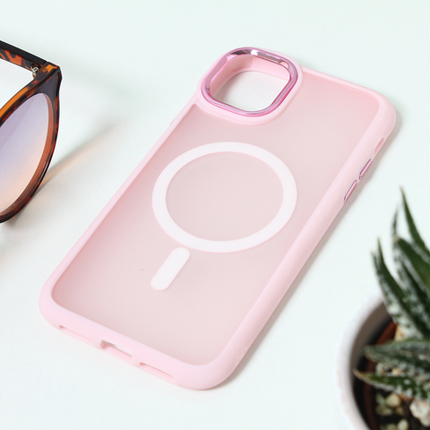 Zastitna futrola Magsafe colorful - iPhone 11 6.1 roze.