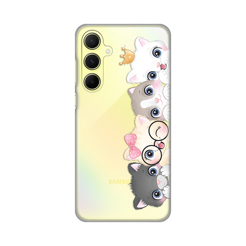 PRINT silikonska futrola skin (ultra tanka) - Samsung A556 Galaxy A55 5G Cats.