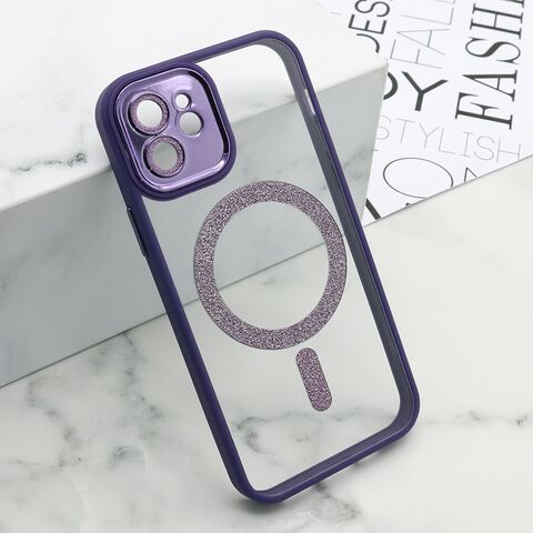 Zastitna futrola DIAMOND MagSafe - iPhone 12 ljubicasta (MS).