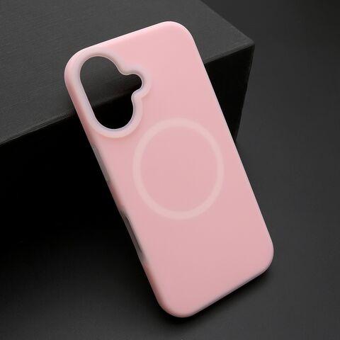 Zastitna futrola PASTEL COLOR MagSafe - iphone 16 (6.1) roze (MS).