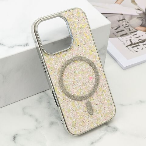 Futrole GLAM GLOW MagSafe - iPhone 16 Pro (6.3) zlatna (MS).