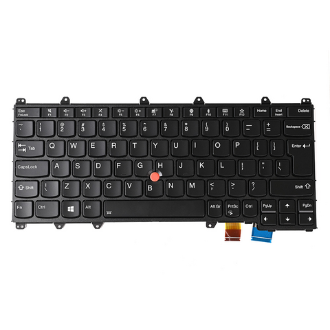 Tastatura - laptop Lenovo ThinkPad X380 Yoga crni frejm veliki enter.