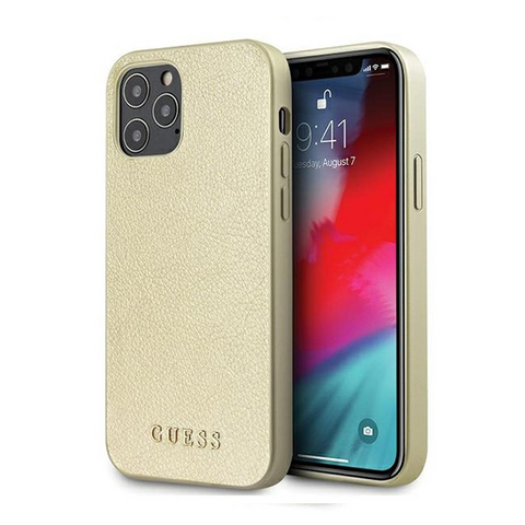 Zastitna futrola Guess Hc PC/TPU Iridescent - iPhone 12/12 Pro zlatna (GUHCP12MIGLGO).