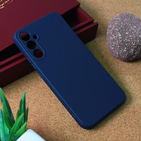 Teracell GIULIETTA silikonska futrola - Samsung Galaxy A34 5G 5G mat tamno plava.
