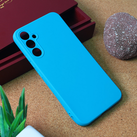 Teracell GIULIETTA silikonska futrola - Samsung Galaxy A34 5G 5G mat svetlo plava.