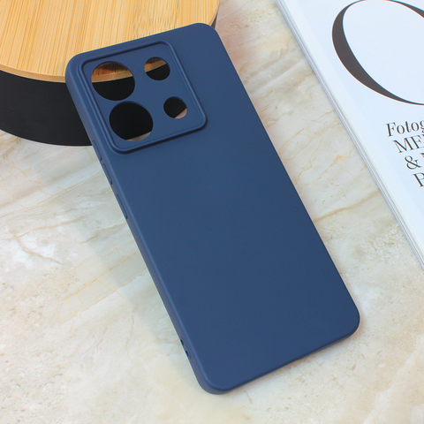 Teracell GIULIETTA silikonska futrola - Xiaomi Redmi Note 13 Pro 5G (EU) mat tamno plava.