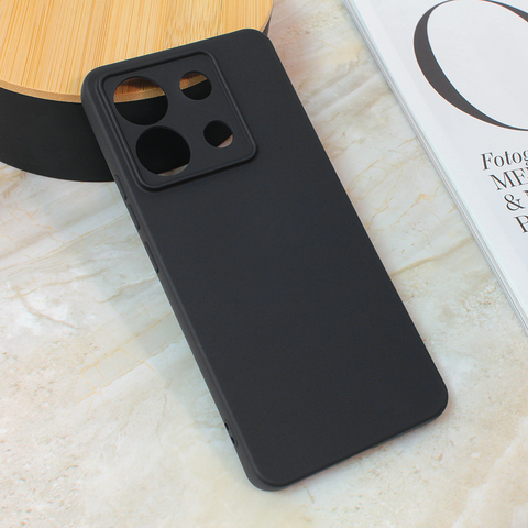 Teracell GIULIETTA silikonska futrola - Xiaomi Redmi Note 13 Pro 5G (EU) mat crna.