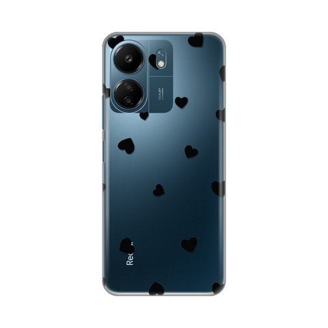 PRINT silikonska futrola skin (ultra tanka) - Xiaomi Redmi 13C Hearts.